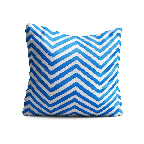 Vaikiška pagalvė OYO Kids Blue Zig Zag, 40 x 40 cm