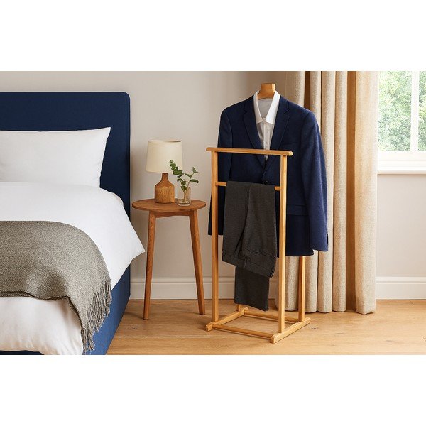 Natūralios spalvos iš bambuko drabužių pakaba Aimo – Bonami Essentials-image-1