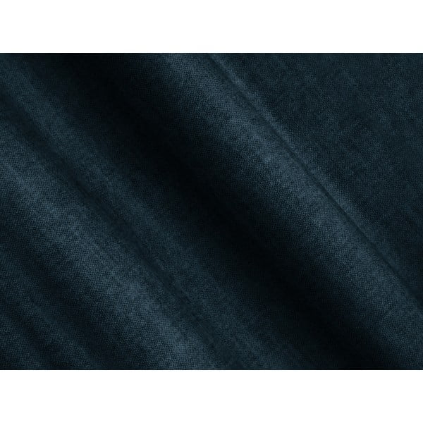 Tamsiai mėlynos spalvos iš velveto kampinė sofa (su kairiuoju kampu/„U“ formos) Loretto – Cosmopolitan Design-image-4