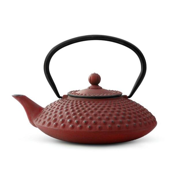 Raudonas ketaus arbatinukas su sieteliu Bredemeijer Xilin, 1,25 l