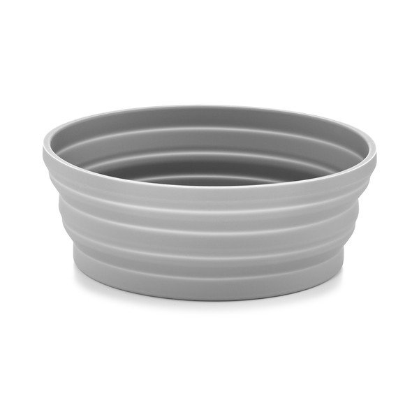 Iš silikono sulankstomas kelioninis dubuo šuniui ø 15,5 cm Piega Slate – MiaCara