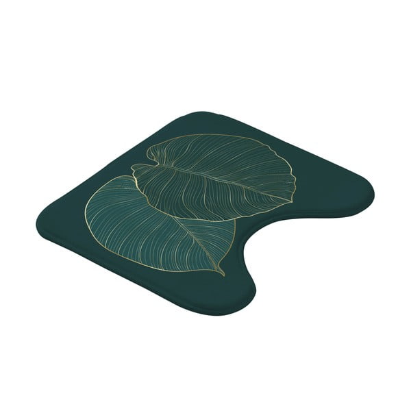 Vonios kilimėlis tamsiai žalios spalvos tualetui 45x45 cm Jade – douceur d'intérieur-image-2