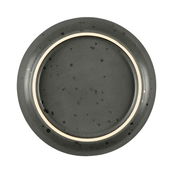 Juodos spalvos/mėlynos spalvos desertinė iš akmens masės lėkštė ø 17 cm Gastro Dark Blue/Black – Bitz-image-3
