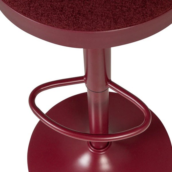 Bordo spalvos iš audinio baro taburetė reguliuojamo aukščio Mevo – WOOOD-image-4