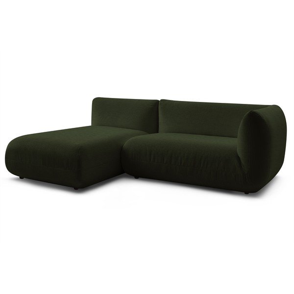 Žalia velvetinė kampinė sofa (kairysis kampas) Lecomte - Bobochic Paris-image-3
