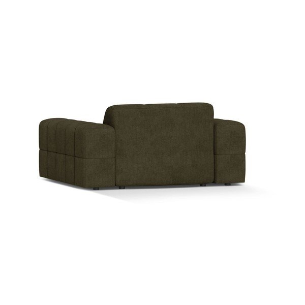 Khaki spalvos krėslas iš šenilinio audinio Chicago – Cosmopolitan Design-image-2