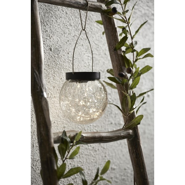Lauko saulės energija veikiantis pakabinamas lauko LED šviestuvas Star Trading Glory, ø 12 cm-image-3