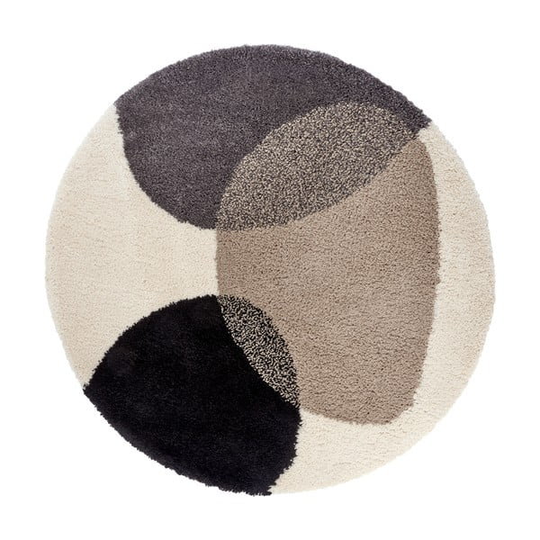 Apvalios formos kilimas smėlio spalvos ø 160 cm Arti – Hanse Home