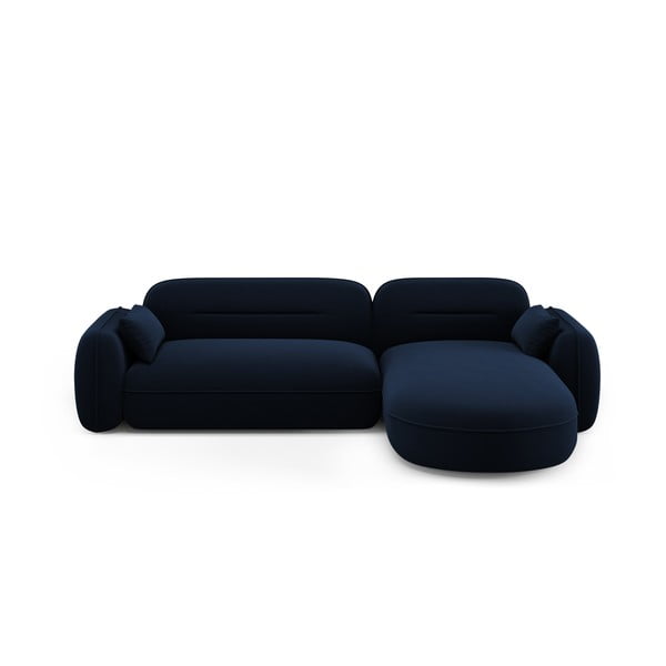 Iš velveto kampinė sofa tamsiai mėlynos spalvos (su dešiniuoju kampu) Audrey – Interieurs 86