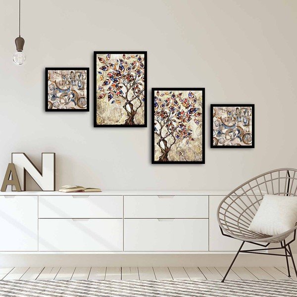 Paveikslai 4 vnt. 35x50 cm – Wallity-image-1