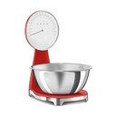 Raudonos spalvos iš plastiko skaitmeninė virtuvinės svarstyklės – SMEG