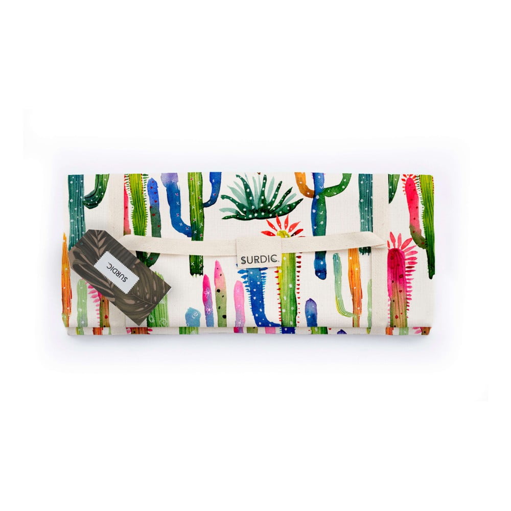 Pikniko antklodė Surdic Manta Picnic Watercolor Cactus, 140 x 170 cm