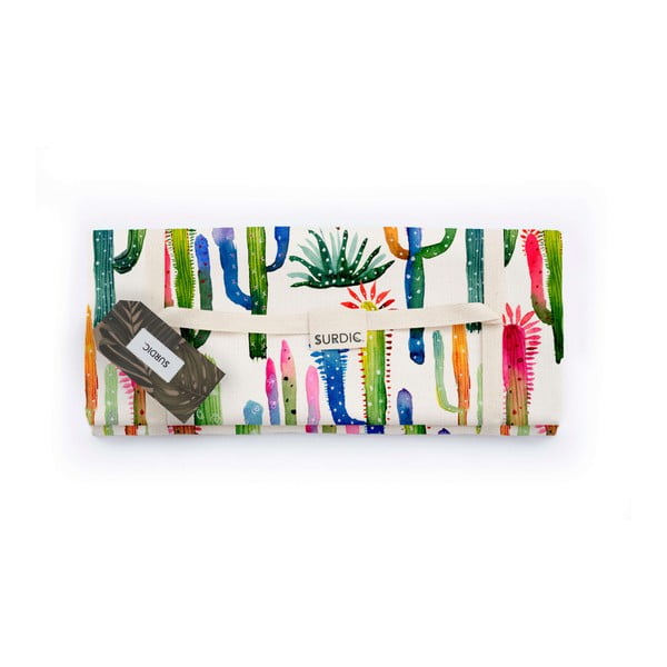 Pikniko antklodė Surdic Manta Picnic Watercolor Cactus, 140 x 170 cm