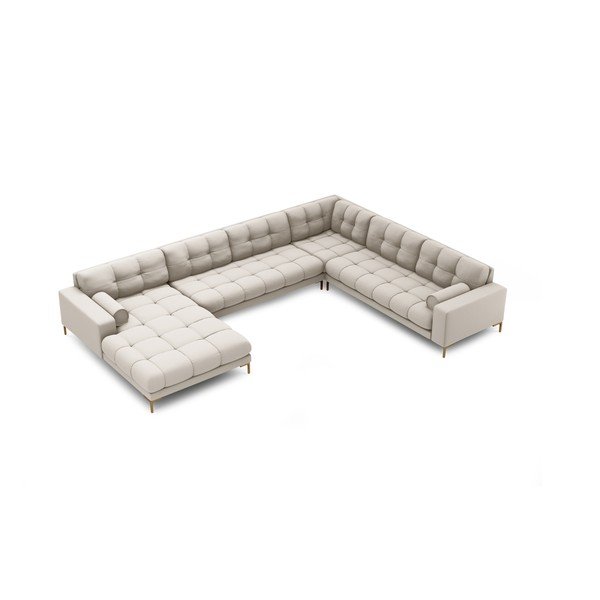 Kampinė sofa smėlio spalvos (su dešiniuoju kampu) Bali – Cosmopolitan Design-image-4