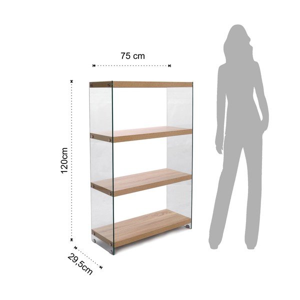 Knygų spinta Tomasucci Nancy, výška 120 cm-image-2