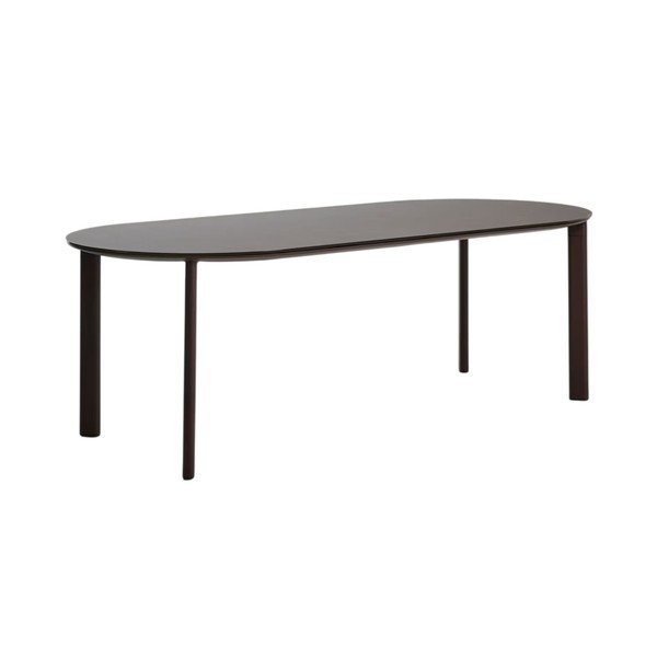 Sodo valgomojo stalas su stikliniu stalviršiu 100x230 cm Erice – Kave Home