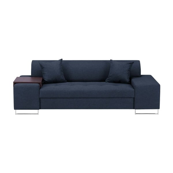 Mėlyna sofa su sidabrinėmis kojomis "Cosmopolitan Design Orlando", 220 cm