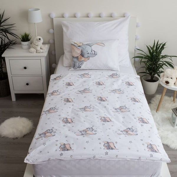Vaikiška patalynė iš medvilnės vaikiškai lovai 100x135 cm Dumbo – Jerry Fabrics-image-2