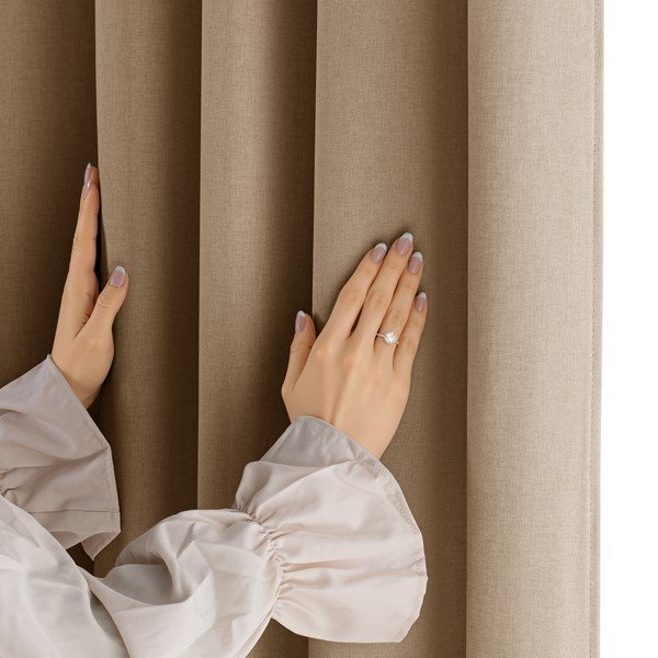 Smėlio spalvos pritemdymas (dalinis užtemimas) užuolaida Calisto – Filumi-image-4