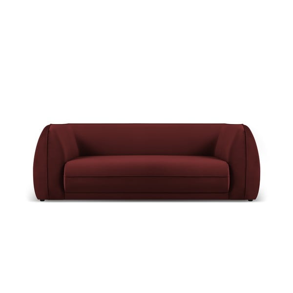 Sofa raudonos spalvos iš velveto 225 cm Lando – Micadoni Home