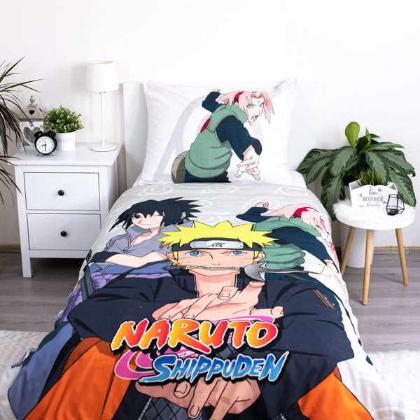 Iš medvilnės viengulė vaikiška patalynė 140x200 cm Naruto – Jerry Fabrics-image-2