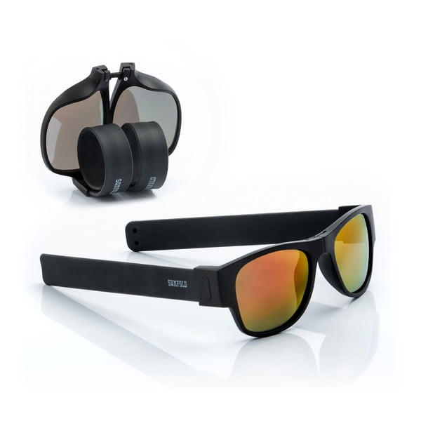 Juodai oranžiniai "InnovaGoods Sunfold ES2" akiniai nuo saulės