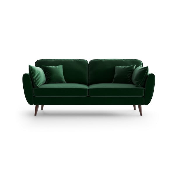 Žalia aksominė sofa My Pop Design Auteuil