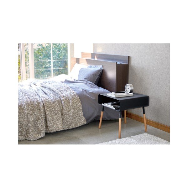 Juodas kavos staliukas YAMAZAKI Plain, aukštis 35 cm-image-3