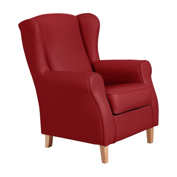 "Max Winzer Lorris" Čili raudonos spalvos dirbtinės odos fotelis