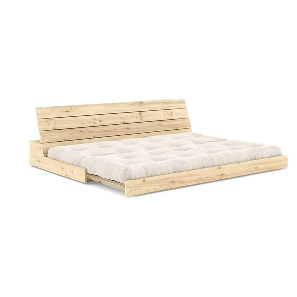 Sulankstoma sofa iš kordinio velveto baltos spalvos 196 cm Base – Karup Design-image-4