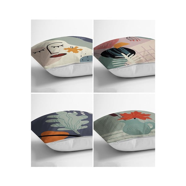 4 užvalkalų rinkinys 43x43 cm - Mila Home-image-1