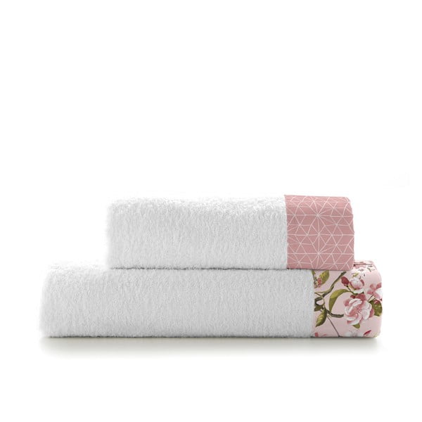 2 medvilninių rankšluosčių rinkinys Happy Friday Basic Chinoiserie Rose-image-2
