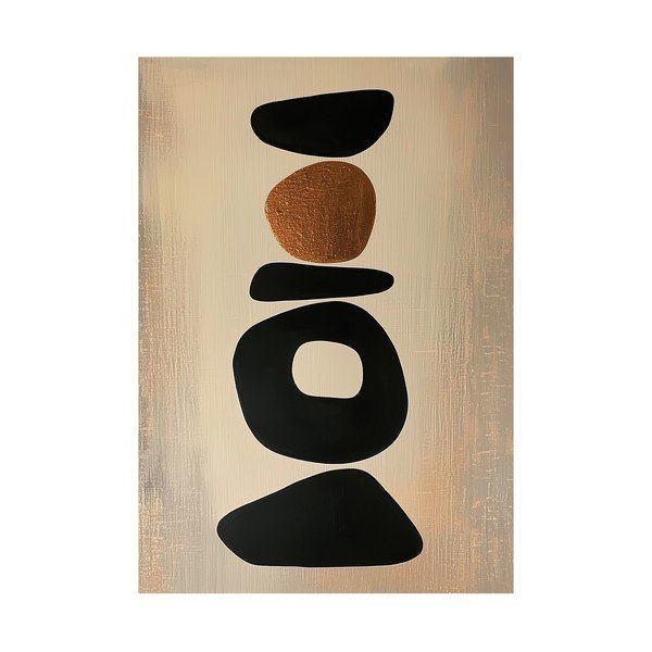 Spausdintas paveikslas tapyba ant drobės 70x100 cm Stones – Styler