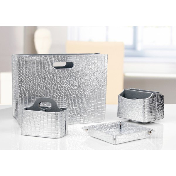 Žurnalų stovas Croco Argent, 32 cm-image-1