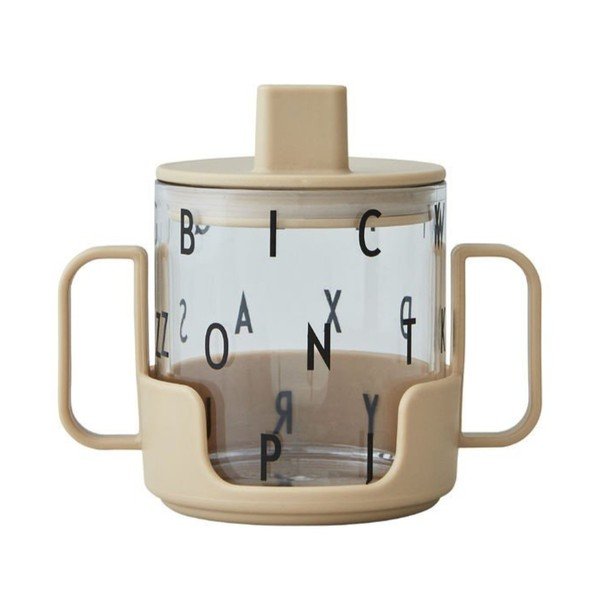 Smėlio spalvos vaikiškas puodelis Design Letters Grow With Your Cup