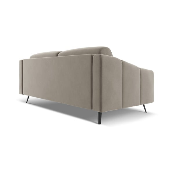 Smėlio spalvos iš velveto sofa 202 cm Nalu – Makamii-image-4