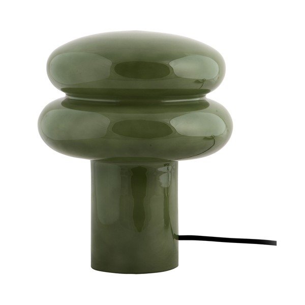 Žalios spalvos iš stiklo stalinis šviestuvas (aukštis 24 cm) Incesante – Leitmotiv