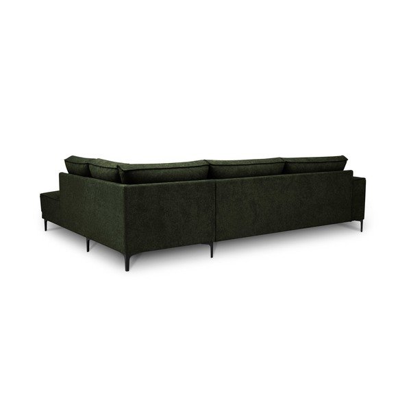 Žalios spalvos kampinė sofa iš šenilinio audinio (su dešiniuoju kampu/„L“ formos) Copenhagen – Scandic-image-3
