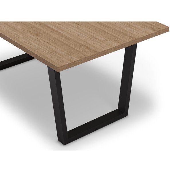 Valgomojo stalas su ąžuoliniu stalviršiu 100x180 cm Francesca - Marckeric-image-4