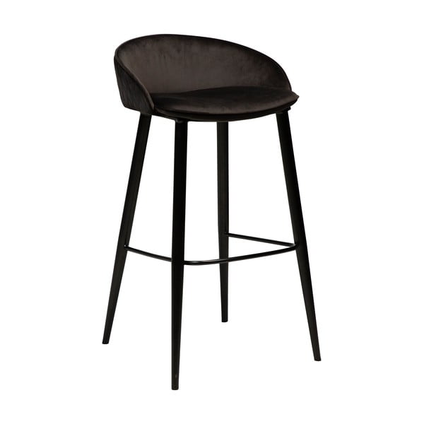 Juodo aksomo baro kėdė DAN-FORM Denmark Dual, aukštis 91 cm