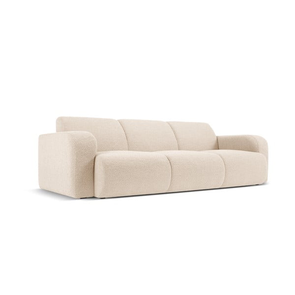 Sofa smėlio spalvos iš boucle 235 cm Molino – Micadoni Home-image-2