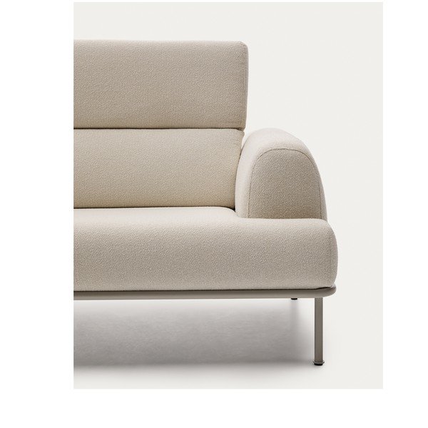 Smėlio spalvos iš šenilinio audinio sofa 234 cm Aurum – Kave Home-image-4