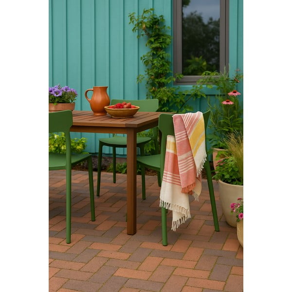 Žalios spalvos plastikinė sodo kėdė Biá – Bonami Essentials-image-1