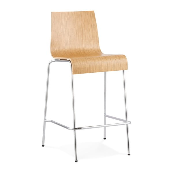 "Kokoon Cobe" baro kėdė su natūralaus medžio sėdyne, sėdynės aukštis 65 cm
