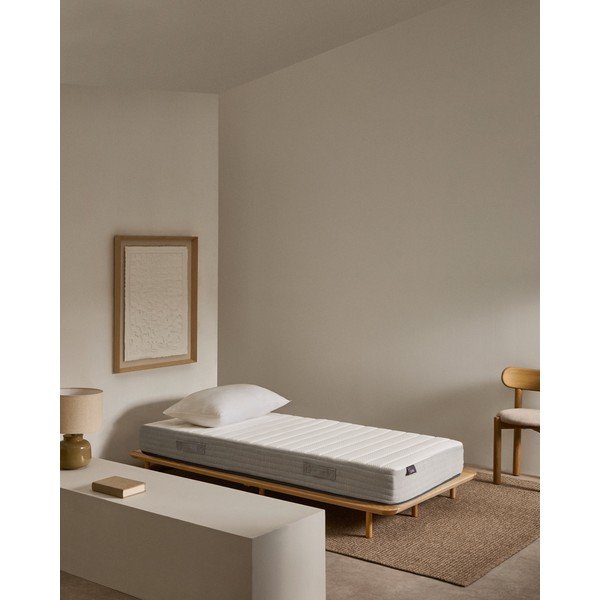 Kietas su termo regulacija čiužinys su spyruoklėmis 90x200 cm Juno – Kave Home-image-1