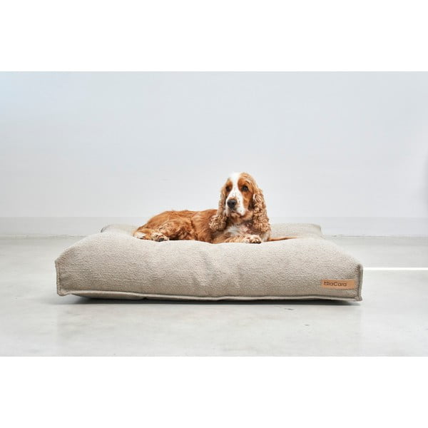 Šviesiai rudos spalvos iš boucle čiužinys šuniui 120x90 cm Mondo Cappuccino L – MiaCara-image-1