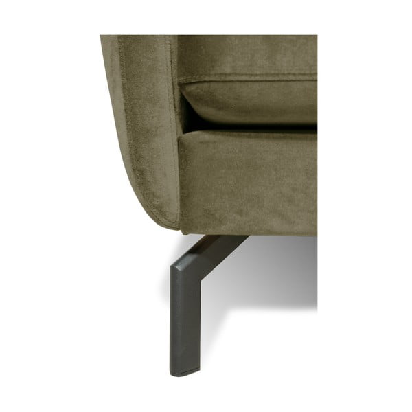 Žalia kampinė sofa su aksominiu užvalkalu Scandic Magic, kairysis kampas-image-4