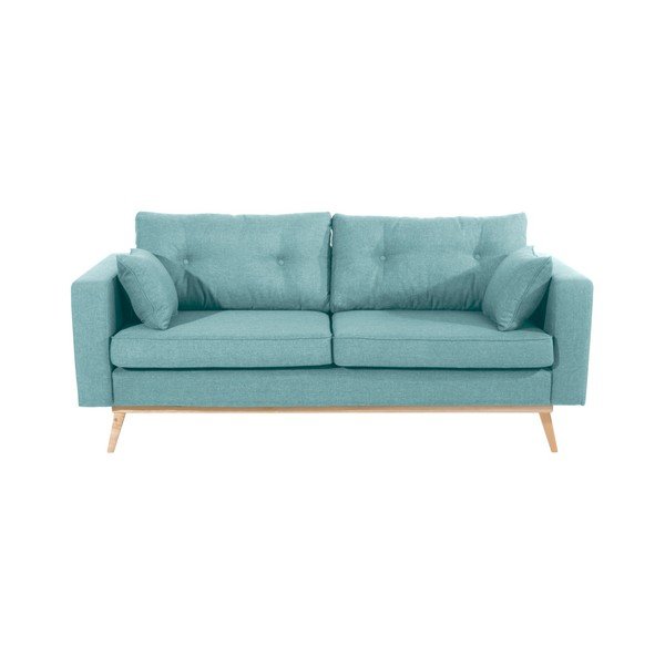Šviesiai mėlyna trijų vietų sofa "Max Winzer Tomme-image-1