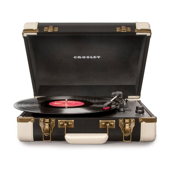Juodos ir smėlio spalvos "Crosley Executive Deluxe" patefonas-image-1