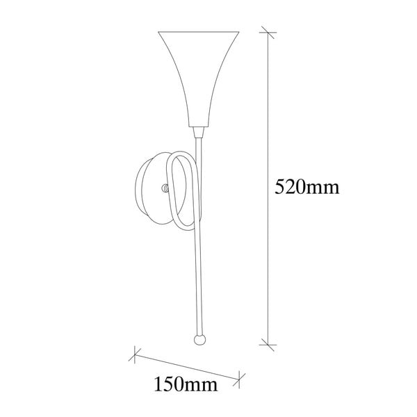 Metalinis aukso spalvos sieninis šviestuvas Opviq lights Isidor-image-4